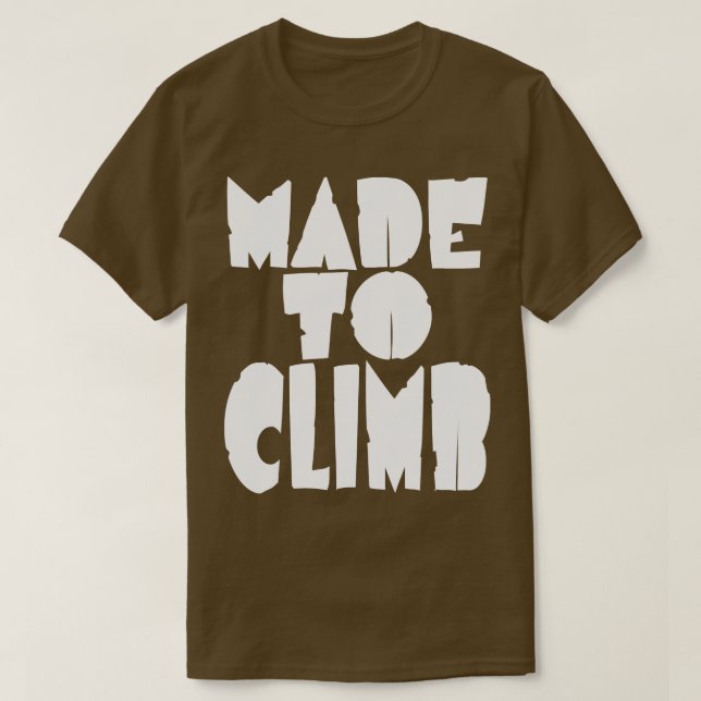 Camiseta Feita para escalar alpinistas e montanhas (Frente do Design)