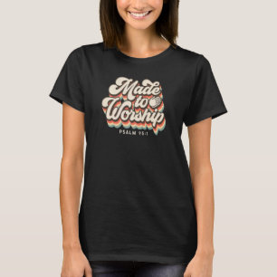 Camiseta Feita Para O Culto Louvar Salm Verse Christian Lea