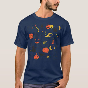 Camiseta Feiticeira de Abóbora do Halloween Vintage Vintage