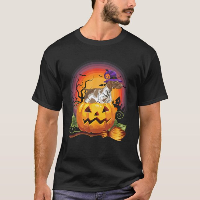 Camiseta Feiticeira de bruxaria alemã no Halloween (Frente)