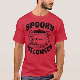 Camiseta Feiticeira de bruxas do Halloween Spooky Cauldron