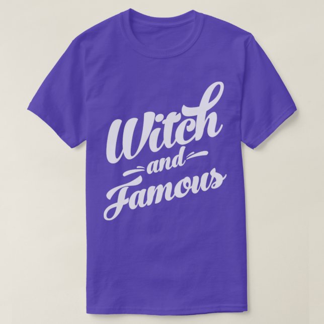 Camiseta Feiticeira e famoso humor sarcástico engraçado par (Frente do Design)