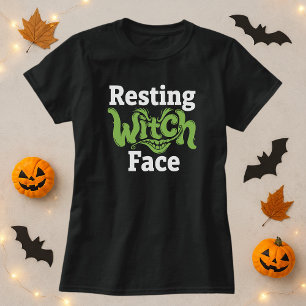 Camiseta Feiticeira em repouso no Halloween