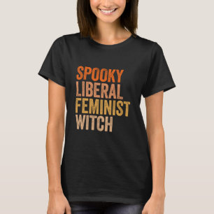 Camiseta Feiticeira Liberal Feminista Spooky Halloween