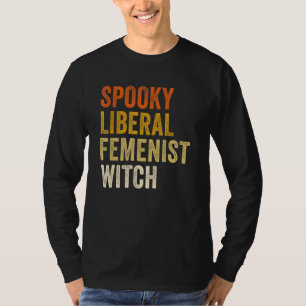 Camiseta Feiticeira Liberal Feminista Spooky Halloween