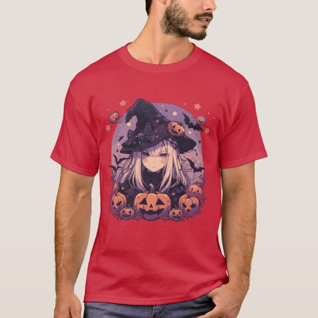 Camiseta Feiticeiras do Halloween Feiticeira Pumpkin Fu do  (Frente)