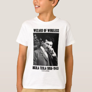 Camiseta Feiticeiro de Nikola Tesla sem fio