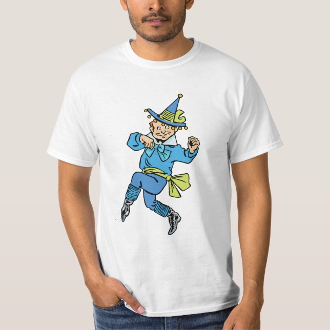 Camiseta Feiticeiro de Oz, Garoto Dançarino Bonito Munchkin (Frente)