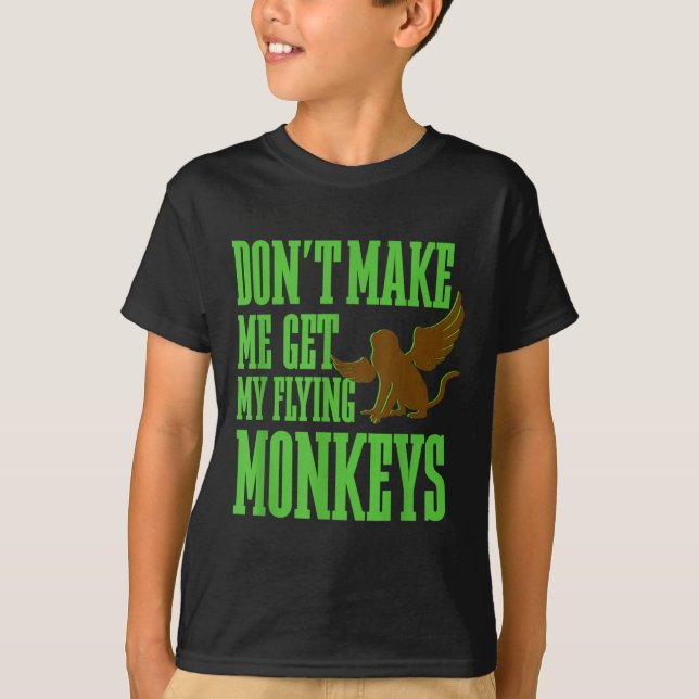Camiseta Feiticeiro De Oz Wicked Witch Pega Meus Macacos Vo (Frente)