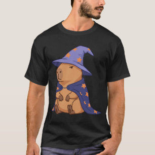 Camiseta Feiticeiro Grumpy Capybara com Cabo Magico e Chapé