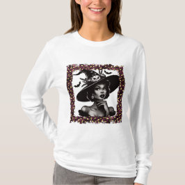 Camiseta Feiticeiro Pin-up Halloween