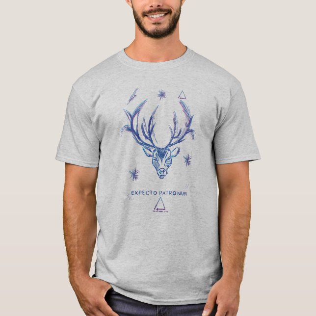 Camiseta Feitiço de Harry Potter | EXPECTO PATRONUM™ Esboço (Frente)