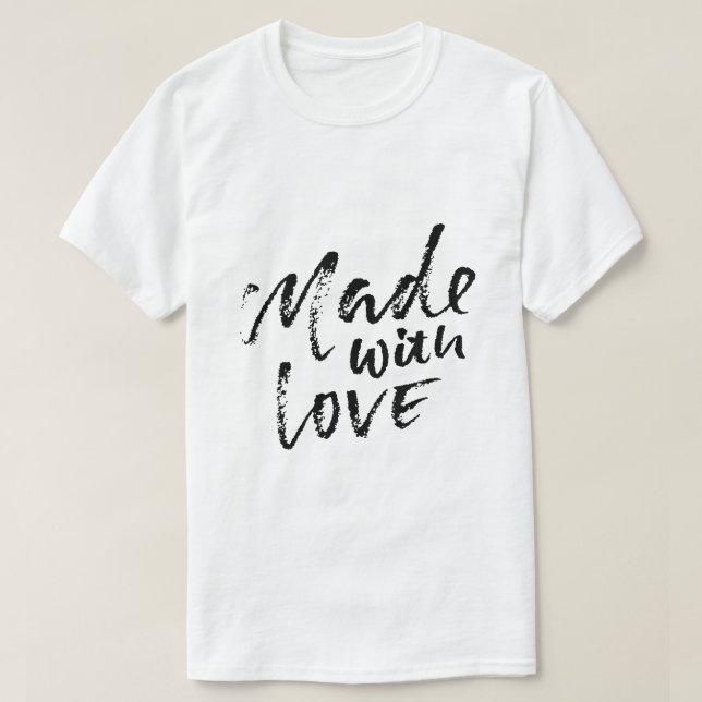 Camiseta Feito com amor (Frente do Design)