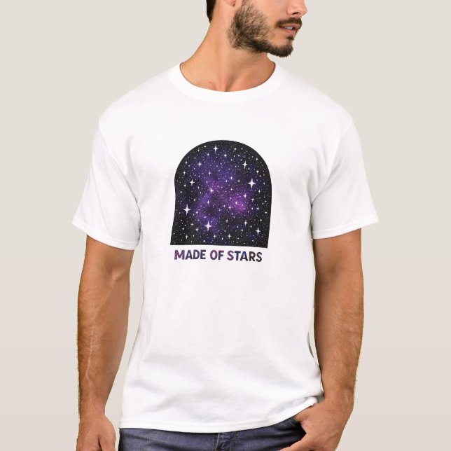 Camiseta Feito de Estrelas (Frente)