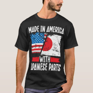 Camiseta Feito De Volta Na América Com Partes Japonesas Ame