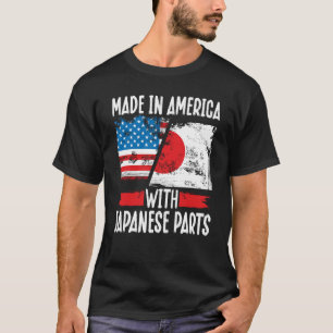 Camiseta Feito De Volta Na América Com Partes Japonesas Ame