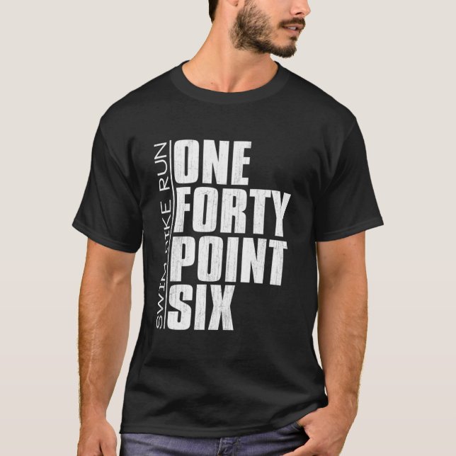 Camiseta Feito em 1406, Triatleta à Distância de Ferro (Frente)