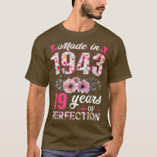Camiseta Feito Em 1943, Em 79 Anos, Um Presente De 79 Anos