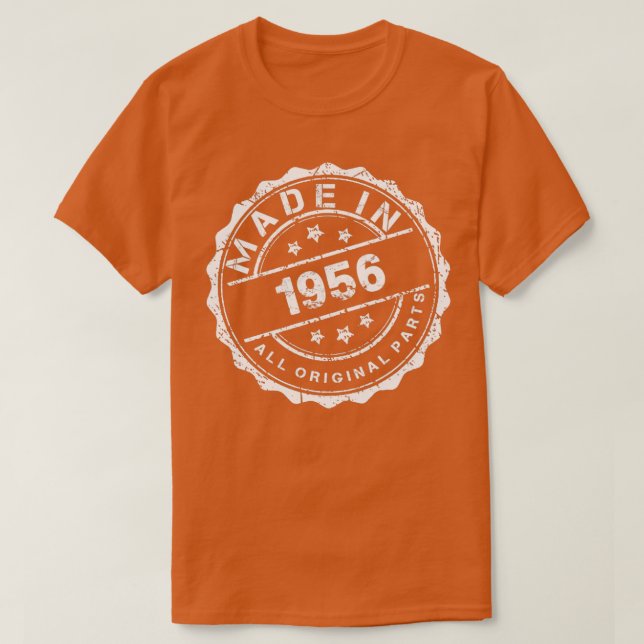 CAMISETA FEITO EM 1956, TODAS AS PARTES ORIGINAIS (Frente do Design)