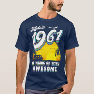 Camiseta Feito em 1961, com todas as peças originais 60 pre