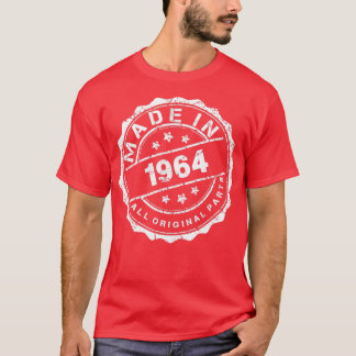 CAMISETA FEITO EM 1964, TODAS AS PARTES ORIGINAIS