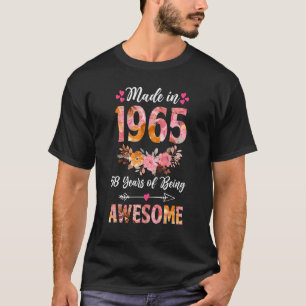 Camiseta Feito Em 1965, Em 58 Anos, Um Presente De 58 Anos
