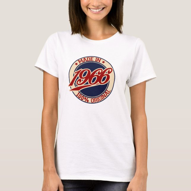 Camiseta Feito Em 1966 (Frente)