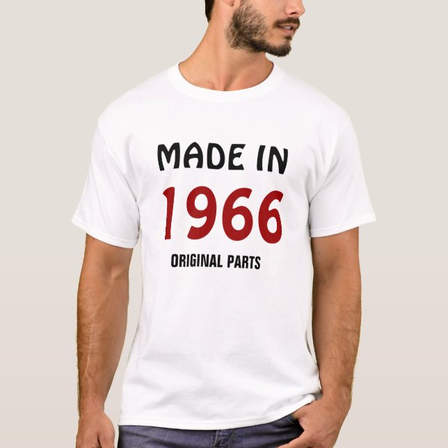 Camiseta Feito em 1966, peças originais (Frente)