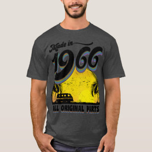 Camiseta Feito em 1966 Todas as Peças Originais