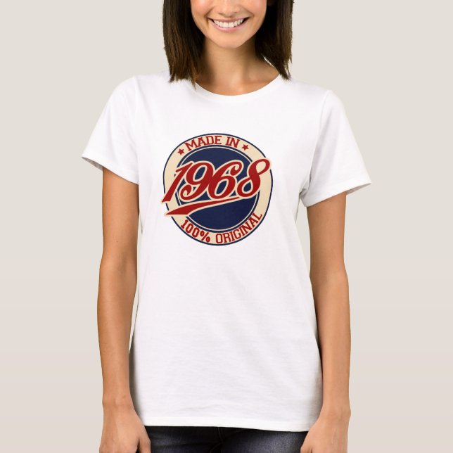 Camiseta Feito Em 1968 (Frente)