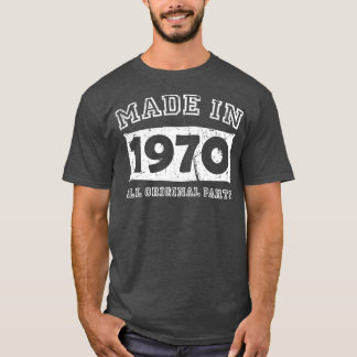 Camiseta Feito em 1970, com o 50º presente de aniversário o