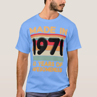 Camiseta Feito Em 1971