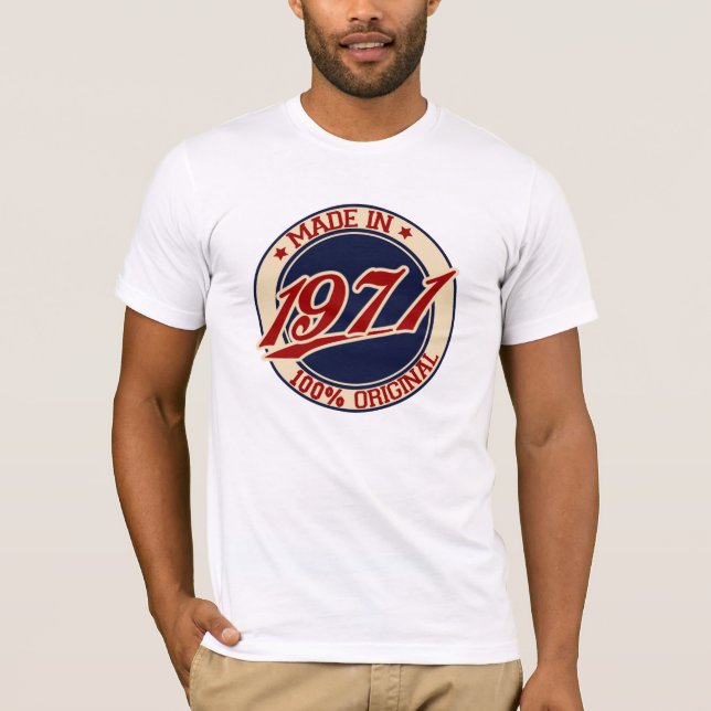 Camiseta Feito Em 1971 (Frente)