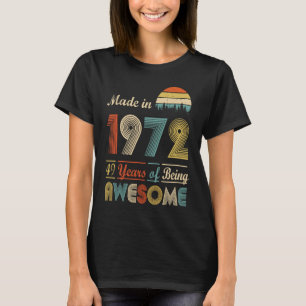 Camiseta Feito em 1972, 50º aniversário, 50 anos de ser jud