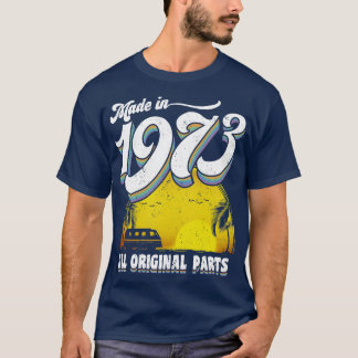 Camiseta Feito em 1973, todas as peças originais 1