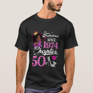 Camiseta Feito Em 1974, Com 50 Anos De Idade, Vintage, 50º