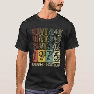 Camiseta Feito Em 1976, Em 45º Aniversário, Vintage Em 1976