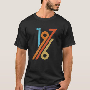 Camiseta Feito em 1976 Homens Mulheres Presentes Retro Nasc