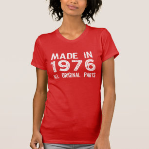 Camiseta FEITO em 1976 todo o T ORIGINAL das peças