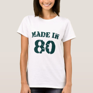 Camiseta Feito Em 1980