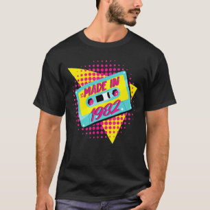 Camiseta Feito em 1982 aniversário de 40 anos 80s 90s 1990s