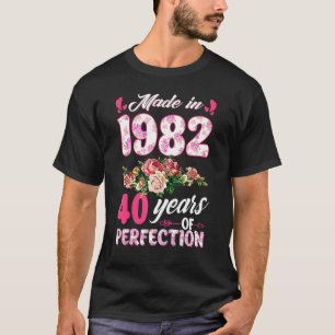 Camiseta Feito Em 1982, Presente De aniversário de 40 anos