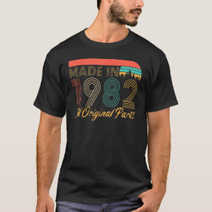 Camiseta Feito Em 1982, Vintage 1982 aniversário de 40 anos