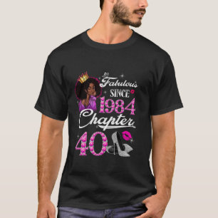 Camiseta Feito Em 1984, Com 40 Anos De Idade Vintage, 40º N