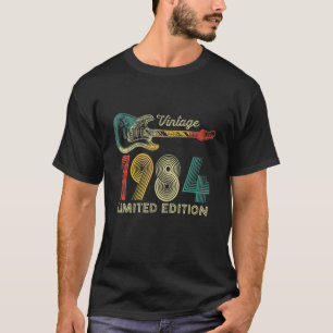 Camiseta Feito Em 1984, Floral, 38 Anos De Idade, 38 Anos