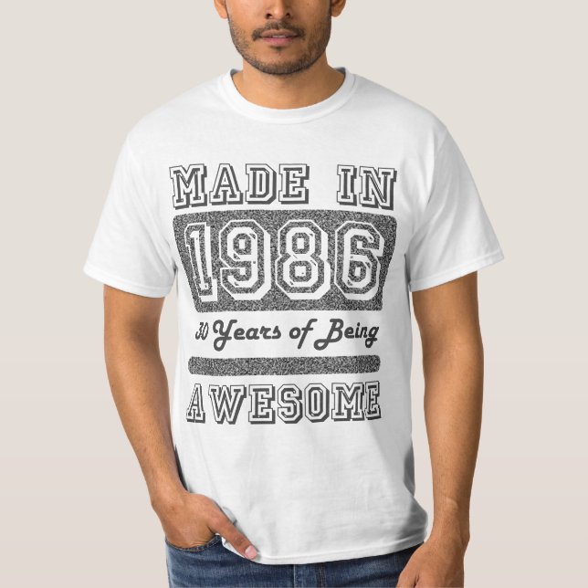 Camiseta Feito em 1986 (Frente)