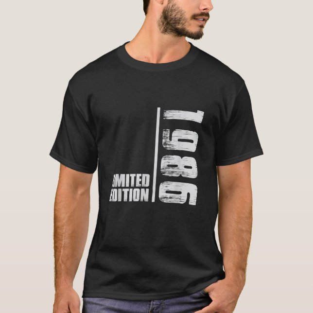 Camiseta Feito em 1986 Edição Limitada, com 40 anos de idad (Frente)