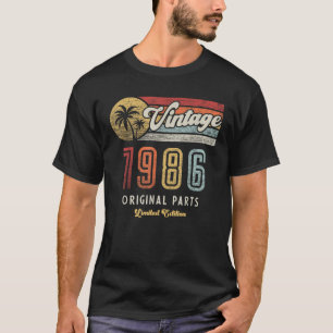 Camiseta Feito em 1986 Presente Clássico Engraçado de 40 An
