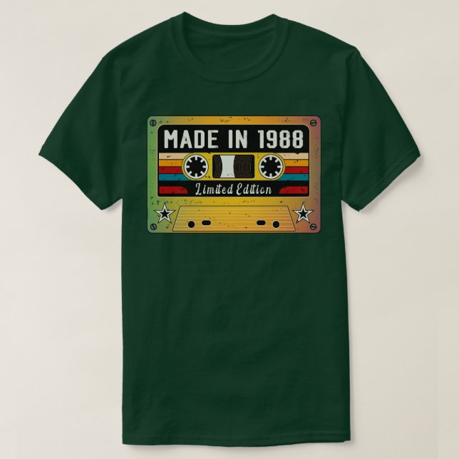 Camiseta Feito em 1988 (Frente do Design)