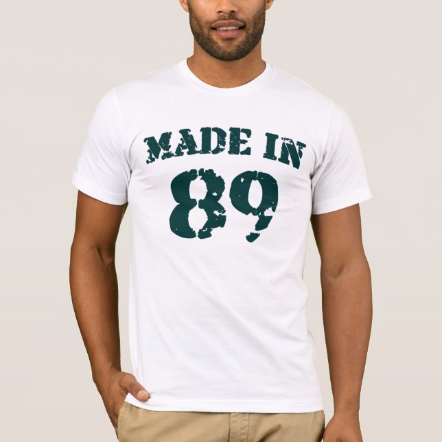 Camiseta Feito Em 1989 (Frente)